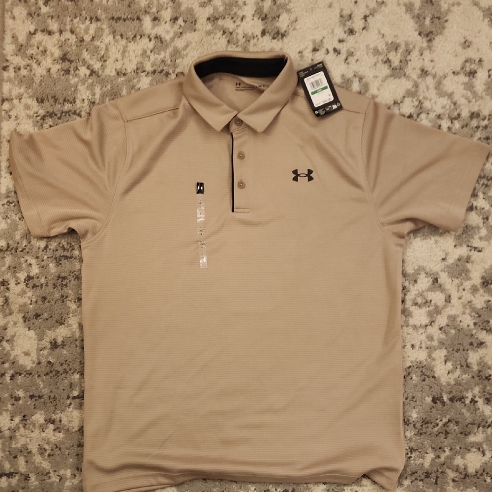 Under Armour Men's Tan Polo Shirt